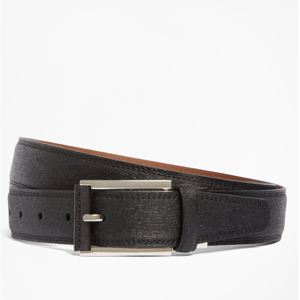 Brooks Brothers Black Saffiano Leather blast size 36.